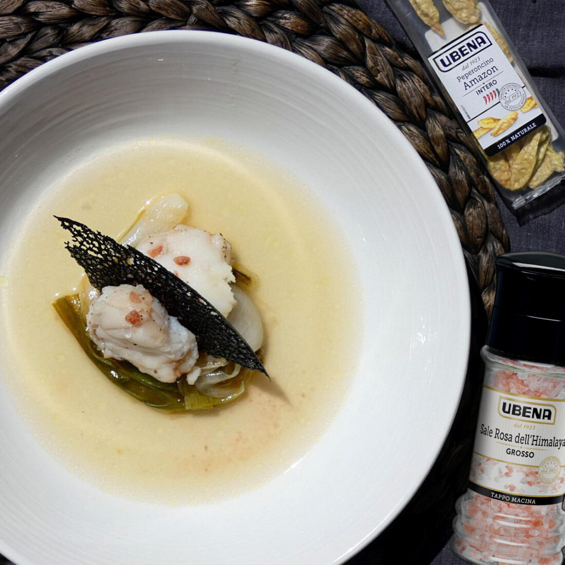 Rana pescatrice al vapore di tè