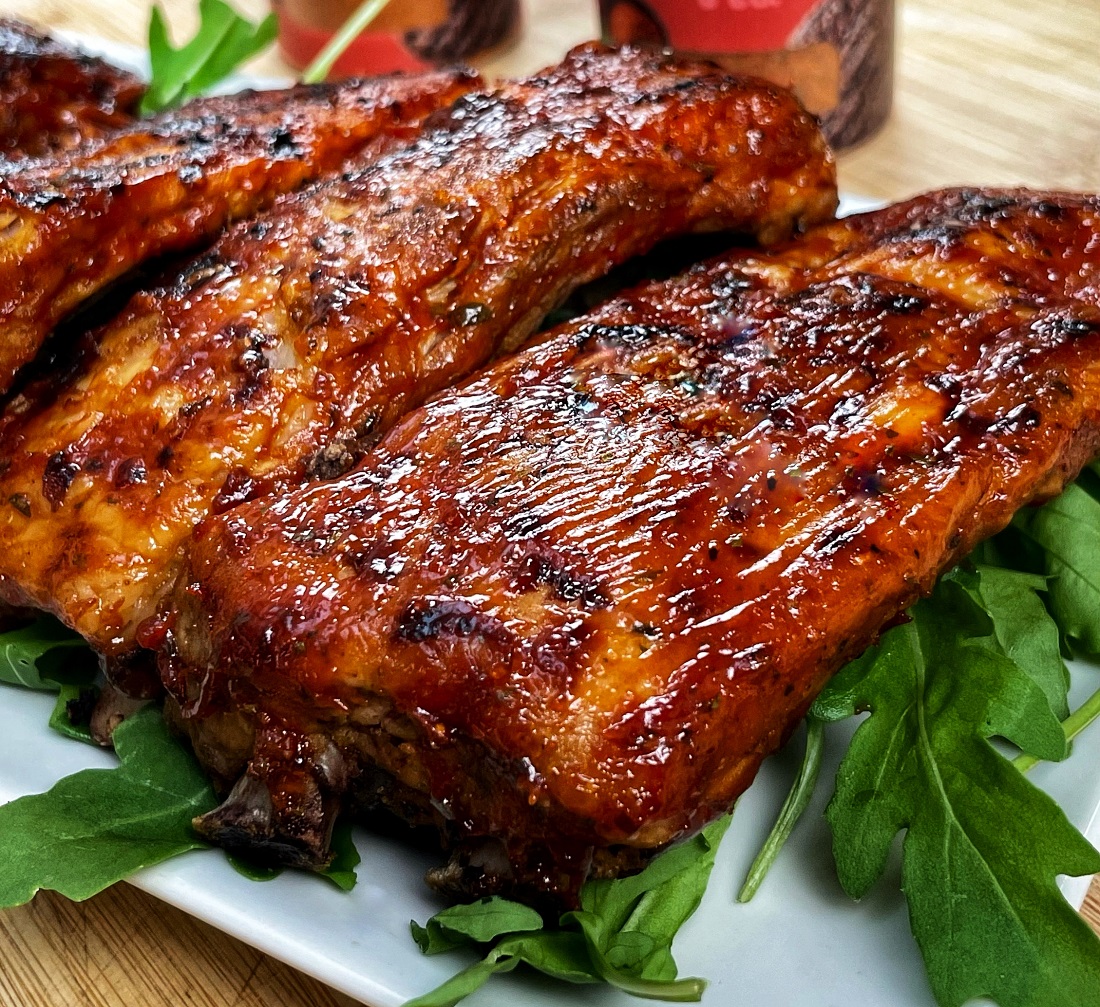 Ribs di maiale al BBQ