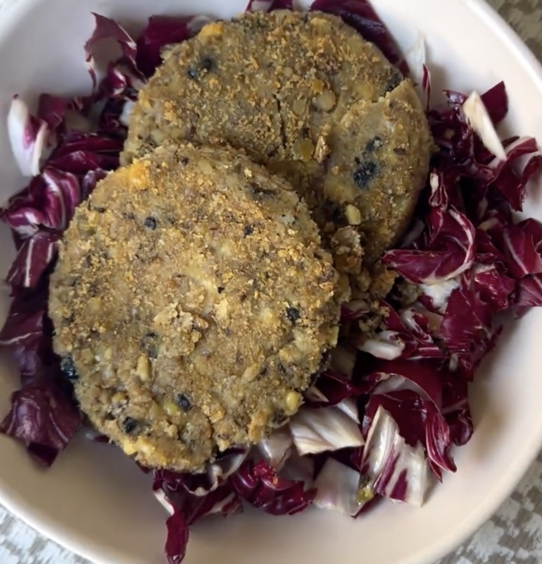 Hamburger di legumi e cereali